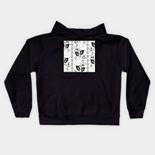 Print with Rose Inspired by Ukrainian Traditional Embroidery Kids Hoodie